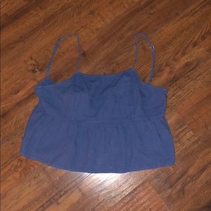 Denim crop top